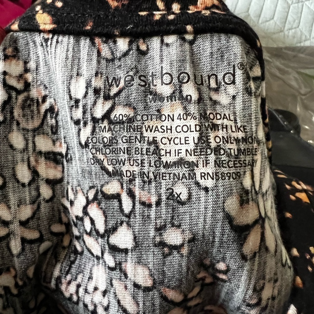 Dillards Westbound Cotton Crew Neck Short Sleeve Mini Dress 2X - Picture 4 of 6